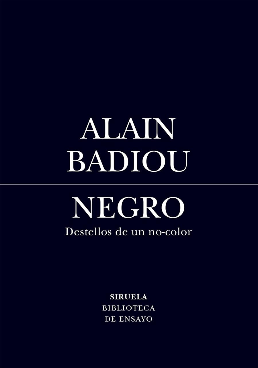 NEGRO. DESTELLOS DE UN NO-COLOR | 9791388032127 | BADIOU, ALAIN