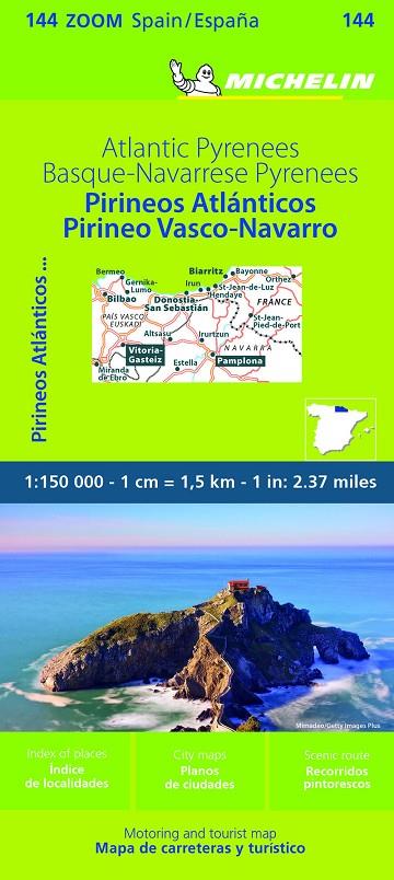 MAPA ZOOM PIRINEOS ATLANTICOS, PIRINEO VASCO-NAVAR | 9782067258877