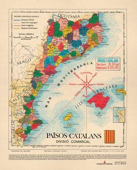 PAISOS CATALANS [MAPA MURAL] [50 X 70] | 9789201797513