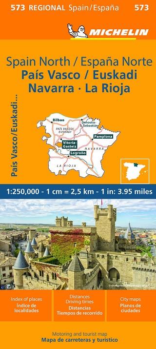 MAPA REGIONAL PAIS VASCO, NAVARRA, LA RIOJA 11573 | 9782067263949