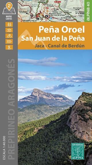 PEÑA OROEL JACA.CANAL DE BERDUN ESCALA 1:40.000 | 9788470112249 | EDITORIAL ALPINA