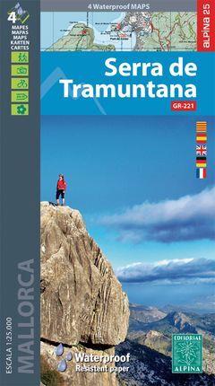 SERRA DE TRAMUNTANA/ CARPETA AMB 4 MAPES 1:25.000 | 9788480909181