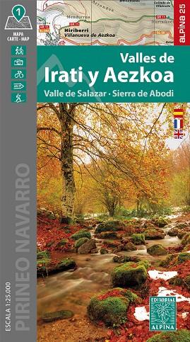 VALLES DE IRATI Y AEZKOA 1:25.000 | 9788470111808