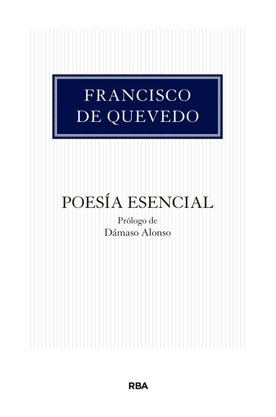 POESIA ESENCIAL | 9788490065969 | QUEVEDO