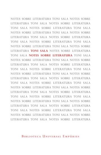 NOTES SOBRE LITERATURA | 9788497877572 | SALA, TONI