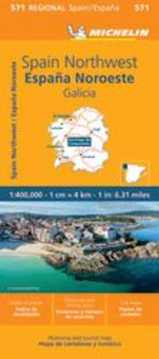 MAPA REGIONAL ESPAÑA NOROESTE - GALICIA (11571) | 9782067259027
