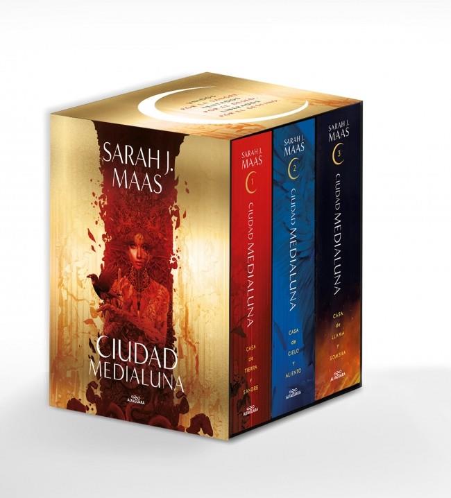 ESTUCHE CIUDAD MEDIALUNA (CONTIENE: CASA DE TIERRA Y SANGRE | CASA DE CIELO Y AL | 9788410190979 | MAAS, SARAH J.