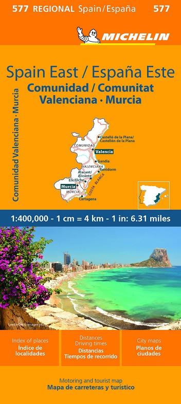 MAPA REGIONAL ESPAÑA ESTE  (COMUNIDAD VALENCIANA) | 9782067259041