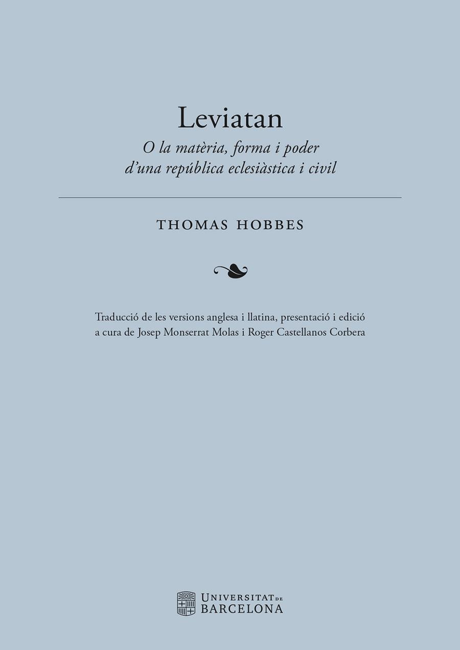 LEVIATAN | 9788491689959 | THOMAS, HOBBES