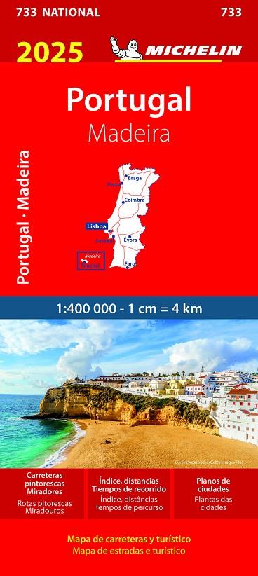 MAPA NATIONAL PORTUGAL/ MADEIRA 2025 11733 | 9782067265523