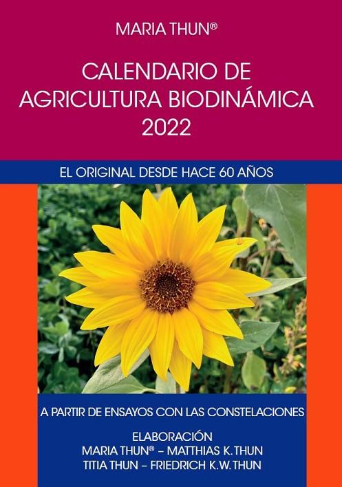 2022-CALENDARIO DE AGRICULTURA BIODINAMICA | 9788418919046 | THUN, MARIA