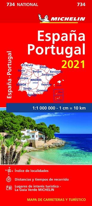 MICHELIN ESPAÑA PORTUGAL 2021 (734) | 9782067249622 | MICHELIN