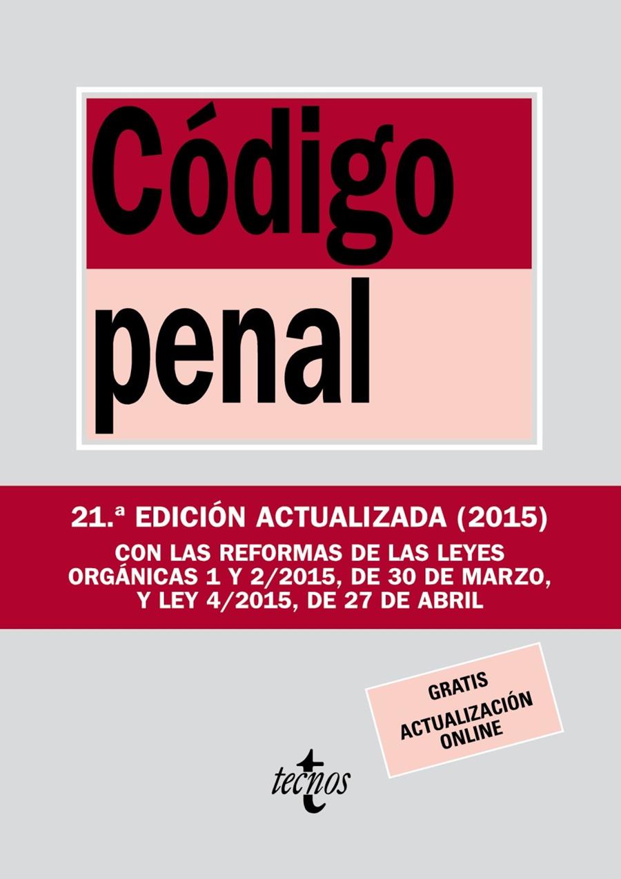 CÓDIGO PENAL | 9788430966066 | EDITORIAL TECNOS