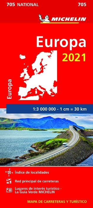 MICHELIN EUROPA 2021 (705) | 9782067249912 | VARIOS AUTORES