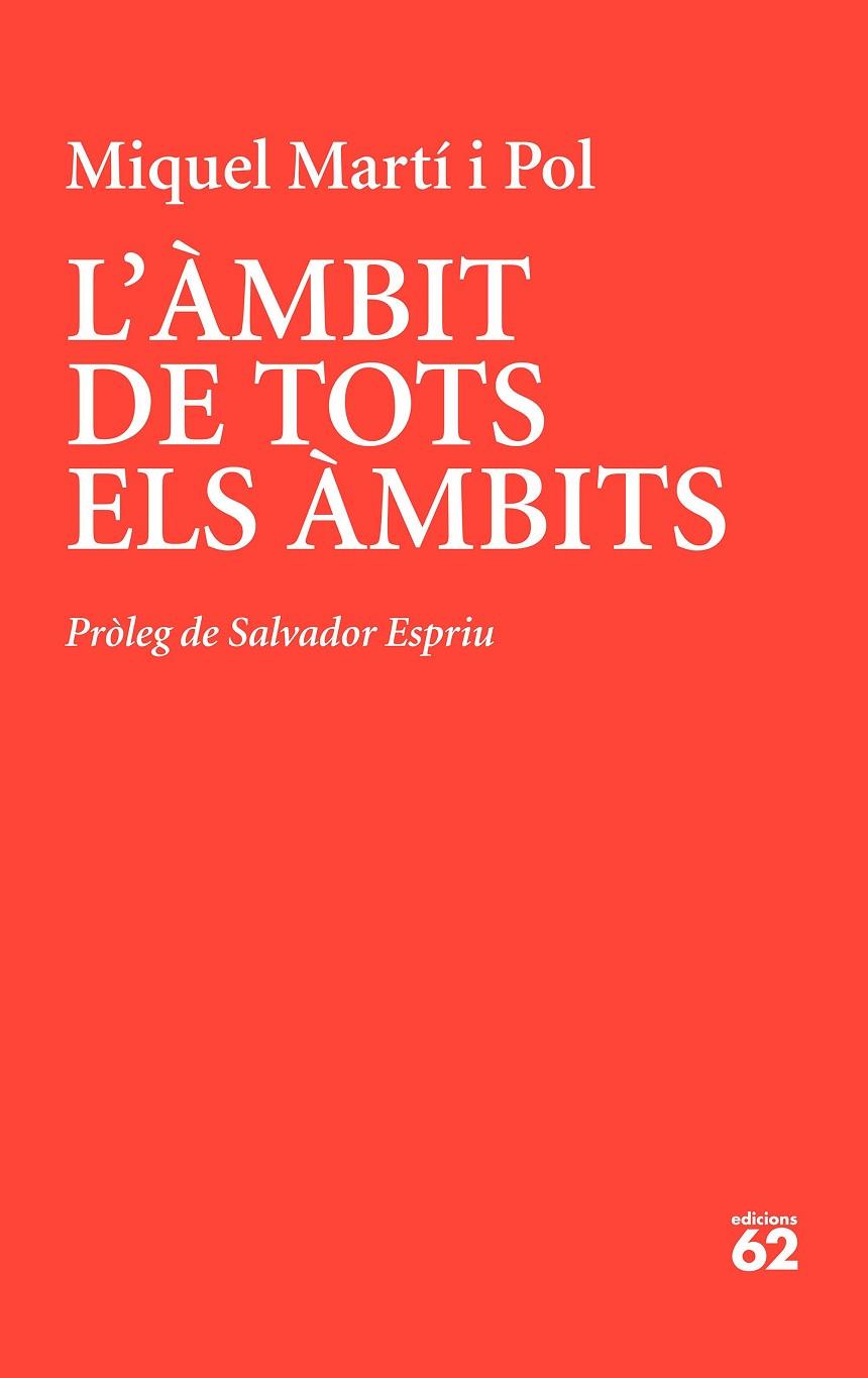 AMBIT DE TOTS ELS ÀMBITS, L' | 9788429779233 | MARTÍ I POL, MIQUEL