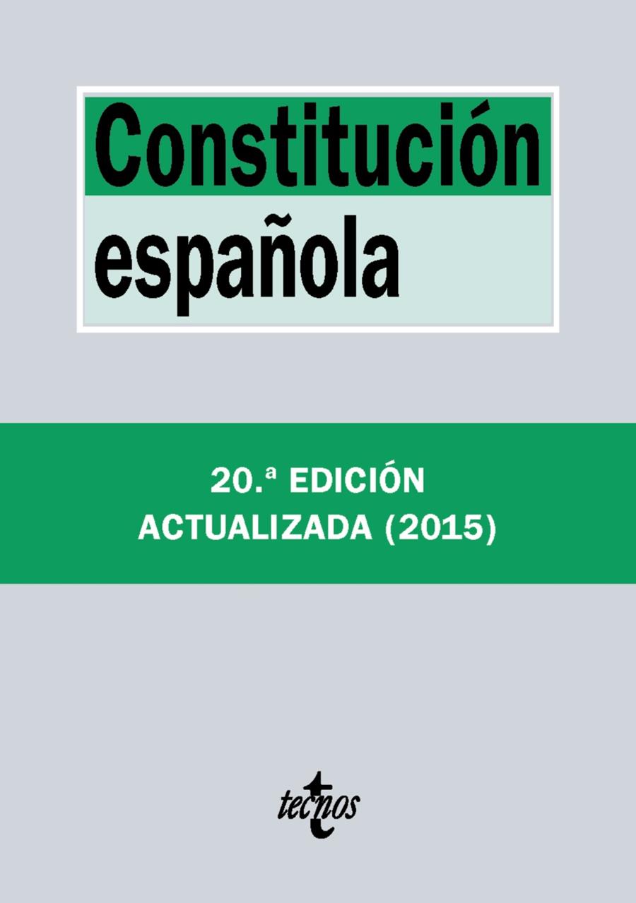 CONSTITUCIÓN ESPAÑOLA | 9788430966189 | EDITORIAL TECNOS