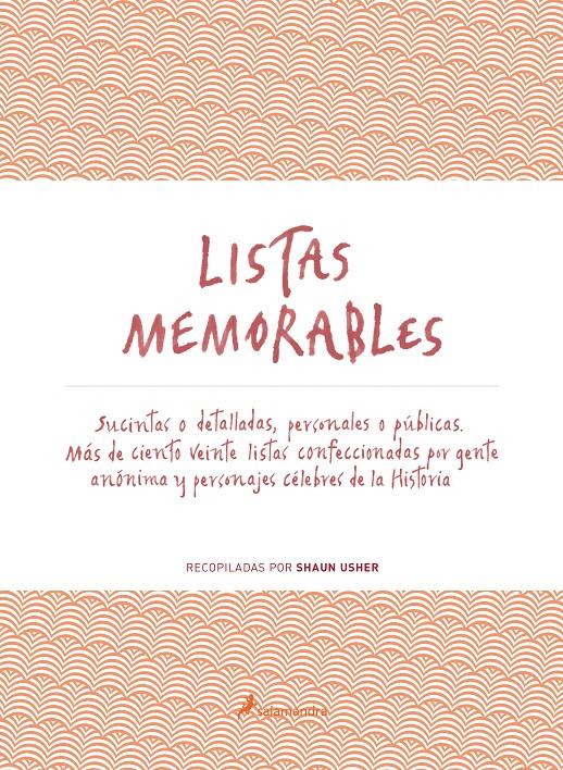 LISTAS MEMORABLES | 9788498387179 | USHER, SHAUN