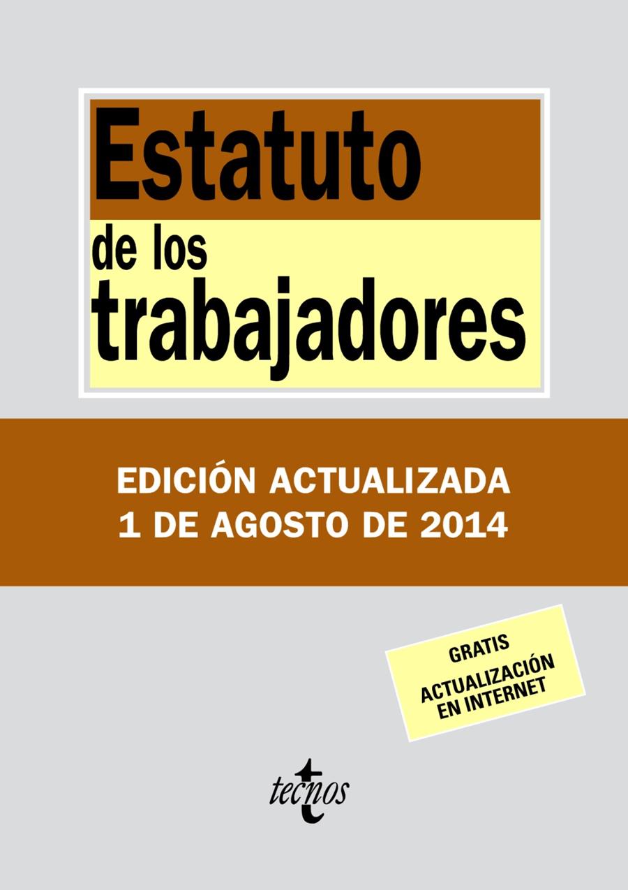 ESTATUTO DE LOS TRABAJADORES (2014) | 9788430962433 | EDITORIAL TECNOS