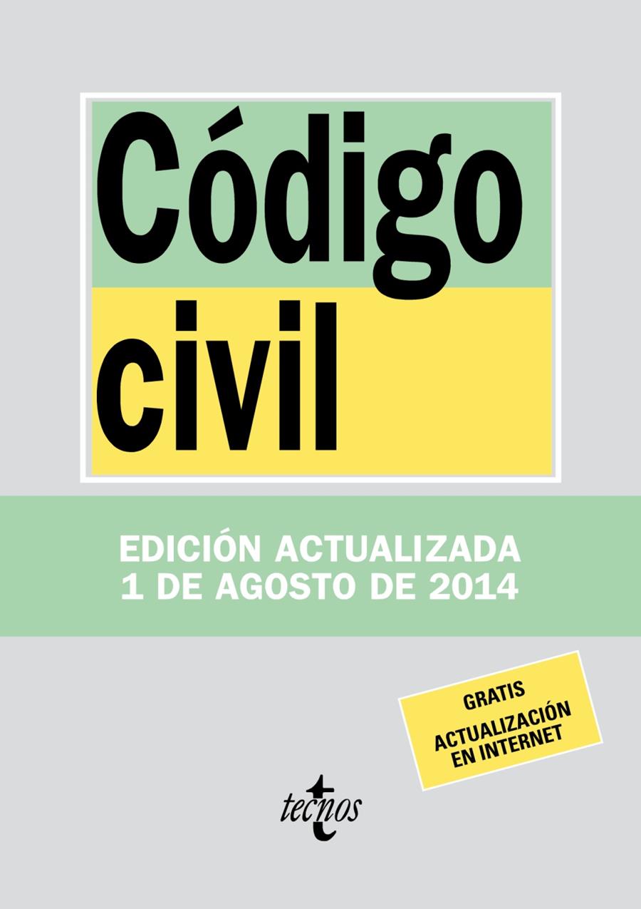 CÓDIGO CIVIL (2014) | 9788430962341 | EDITORIAL TECNOS