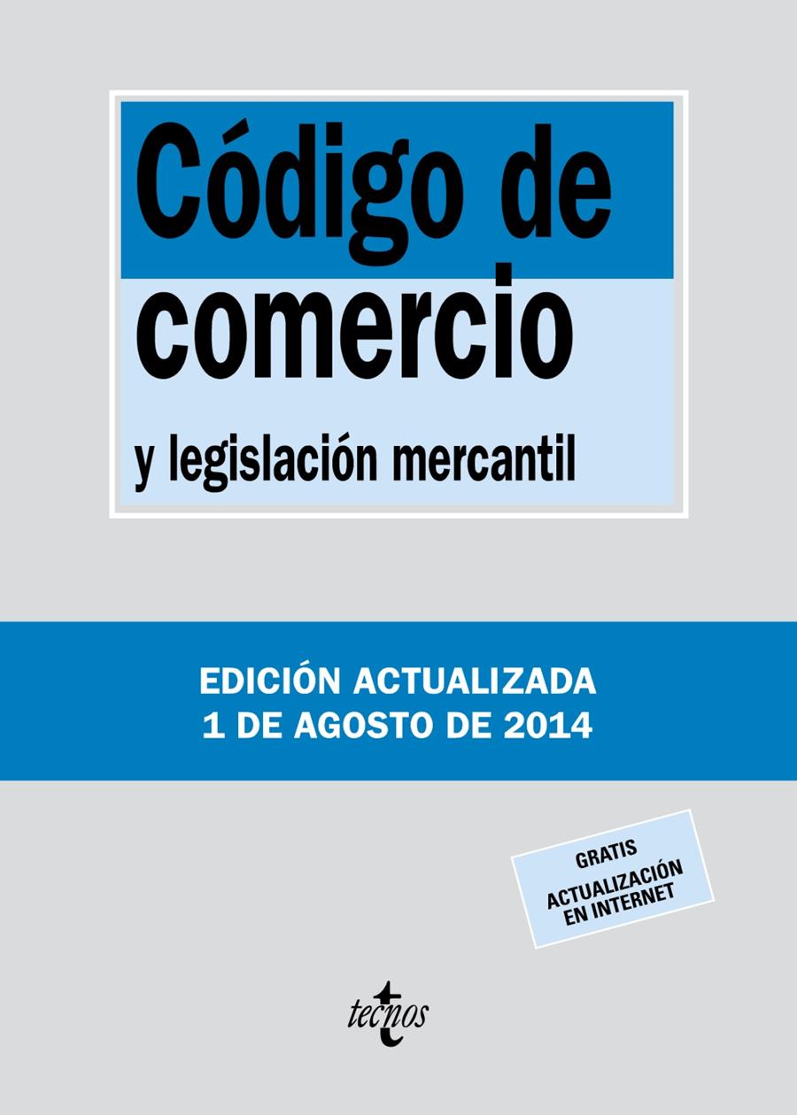 CÓDIGO DE COMERCIO (2014) | 9788430962389 | EDITORIAL TECNOS
