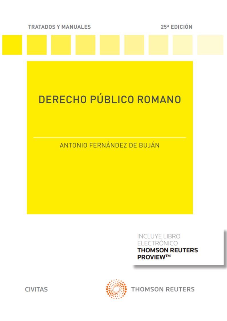DERECHO PÚBLICO ROMANO (PAPEL + E-BOOK) | 9788411255844 | FERNÁNDEZ BUJÁN FERNÁNDEZ, ANTONIO