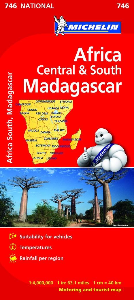 MAPA NATIONAL ÁFRICA CENTRO-SUR, MADAGASCAR | 9782067172555 | VARIOS AUTORES