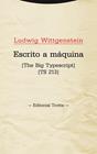 ESCRITO A MÁQUINA | 9788498795592 | WITTGENSTEIN, LUDWIG