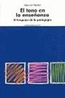 TONO EN LA ENSEÑANZA, EL | 9788449315169