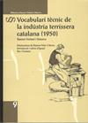 VOCABULARI TÈCNIC DE LA INDÚSTRIA TERRISSERA CATALANA | 9788418806285 | VIOLANT I SIMORRA, RAMON