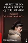 MI RECUERDO ES MÁS FUERTE QUE TU OLVIDO | 9788408172604 | SÁNCHEZ-GARNICA, PALOMA