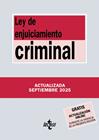 LEY DE ENJUICIAMIENTO CRIMINAL (SEPTIEMBRE 2025) | 9788430993185 | EDITORIAL TECNOS