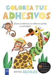 COLOREA TUS ADHESIVOS. ANIMALES SALVAJES | 9788408200482 | YOYO