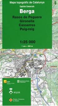 BERGA 1:25.000 -ICGC/ RASOS DE PEGUERA - GIRONELLA - CASSERRES - PUIG-REIG | 9788439398691