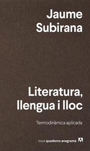 LITERATURA, LLENGUA I LLOC | 9788433947161 | SUBIRANA, JAUME