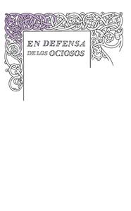EN DEFENSA DE LOS OCIOSOS | 9788430616541 | STEVENSON, ROBERT LOUIS