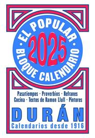 2025 CALENDARI/  BLOQUE DURÁN | 9788412745528 | VARIOS AUTORES