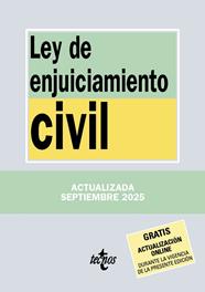 LEY DE ENJUICIAMIENTO CIVIL (SEPTIEMBRE 2025) | 9788430993178 | EDITORIAL TECNOS