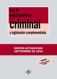 LEY DE ENJUICIAMIENTO CRIMINAL 2018 | 9788430975112 | EDITORIAL TECNOS