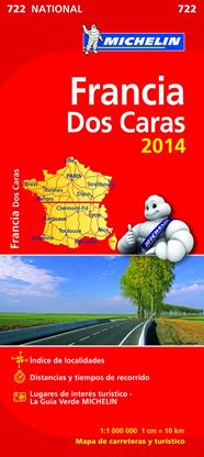  FRANCIA DOBLE CARA MAPA NATIONAL 2014 | 9782067191259 | VARIOS AUTORES