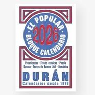 2026  BLOC CALENDARIO DURAN 70X120 | 9788412745573