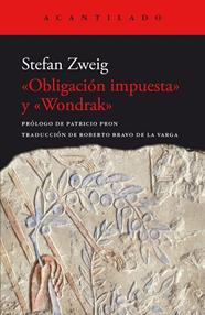 OBLIGACIÓN IMPUESTA Y WONDRAK | 9788419036926 | ZWEIG, STEFAN
