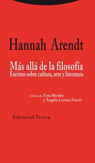 MÁS ALLÁ DE LA FILOSOFÍA | 9788498795318 | ARENDT, HANNAH