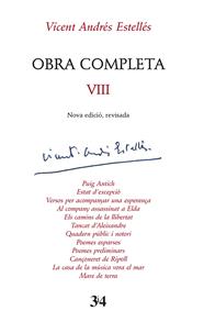 OBRA COMPLETA VIII (VICENT ANDRÉS ESTELLÉS) | 9788417469429 | ANDRÉS ESTELLÉS, VICENT