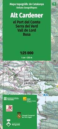 63 ALT CARDENER 1:25.000 -ICGC | 9788418601071