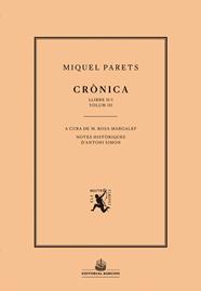 CRÒNICA II VOLUM III | 9788472268500 | PARETS, MIQUEL