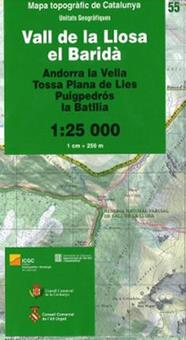 55 VALL DE LA LLOSA, EL BARIDÀ 1:25.000 -ICGC | 9788439397113 | INSTITUT CARTOGRÀFIC I GEOGRÀFIC DE CATALUNYA