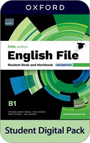 ENGLISH FILE 5TH EDITION B1. STUDENT'S BOOK AND WORKBOOK AND DIGITAL WITH KEY PA | 9780194144025