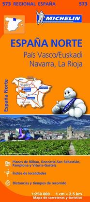 MICHELIN ESPAÑA NORTE PAÍS VASCO/EUSKADI. NAVARRA. LA RIOJA (573) | 9782067184206 | VARIOS AUTORES