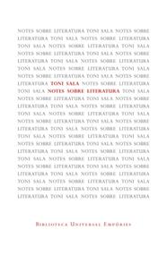 NOTES SOBRE LITERATURA | 9788497877572 | SALA, TONI