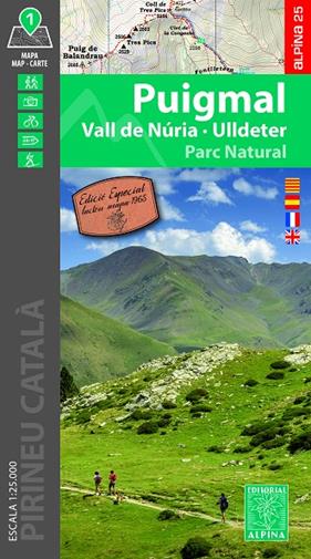 PUIGMAL (VALL DE NÚRIA-ULLDETER) 1:25.000 | 9788470111570